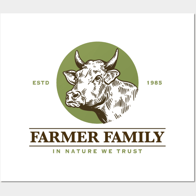 Farmer Family Wall Art by ROCKHOPPER